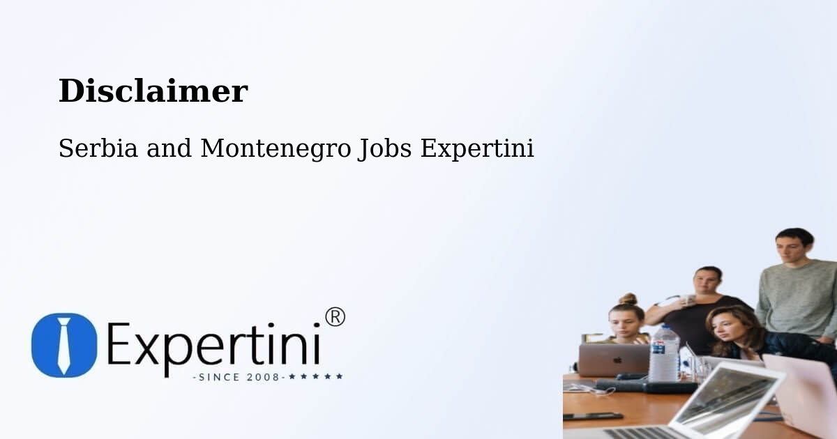 Disclaimer – Dunham - Serbia and Montenegro Jobs Expertini